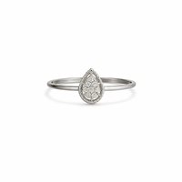 Anello Promesse Donna in Oro bianco Diamante ANPGOCC